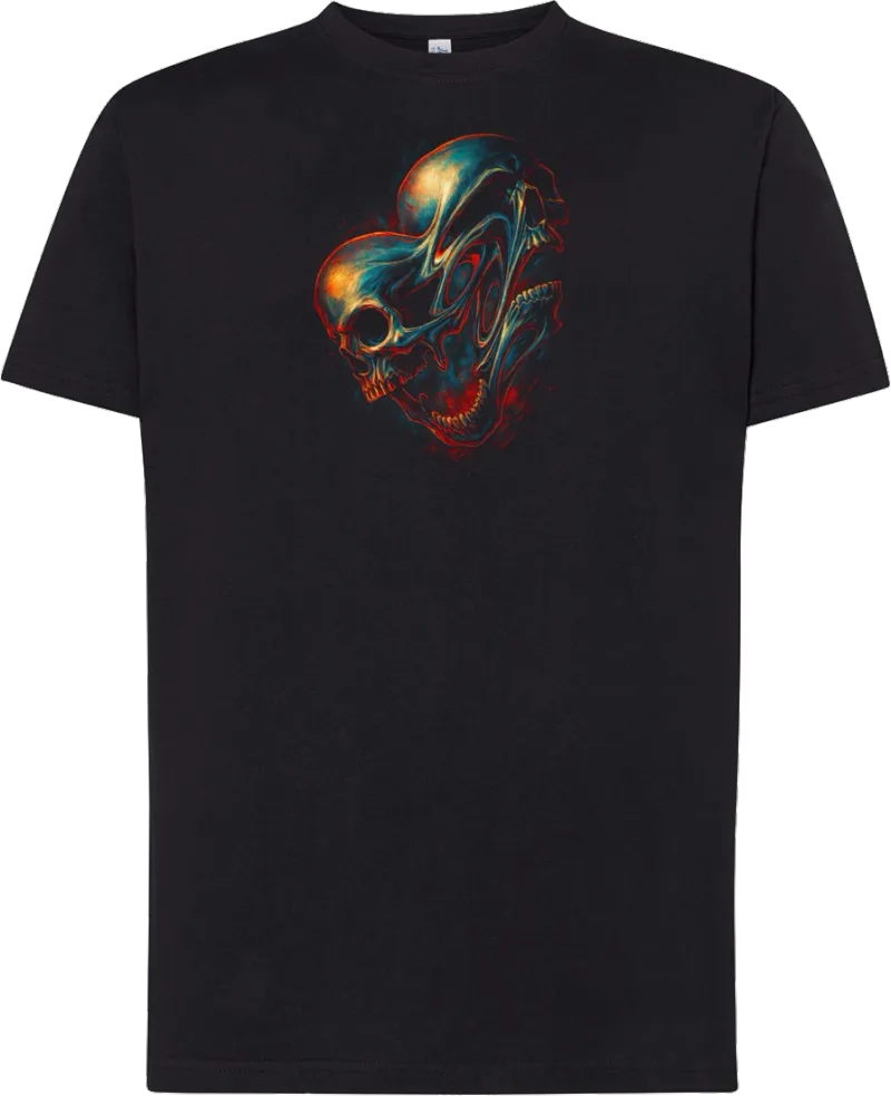 Alien Skull — koszulka bawełniana 190g własny nadruk — v_czarny