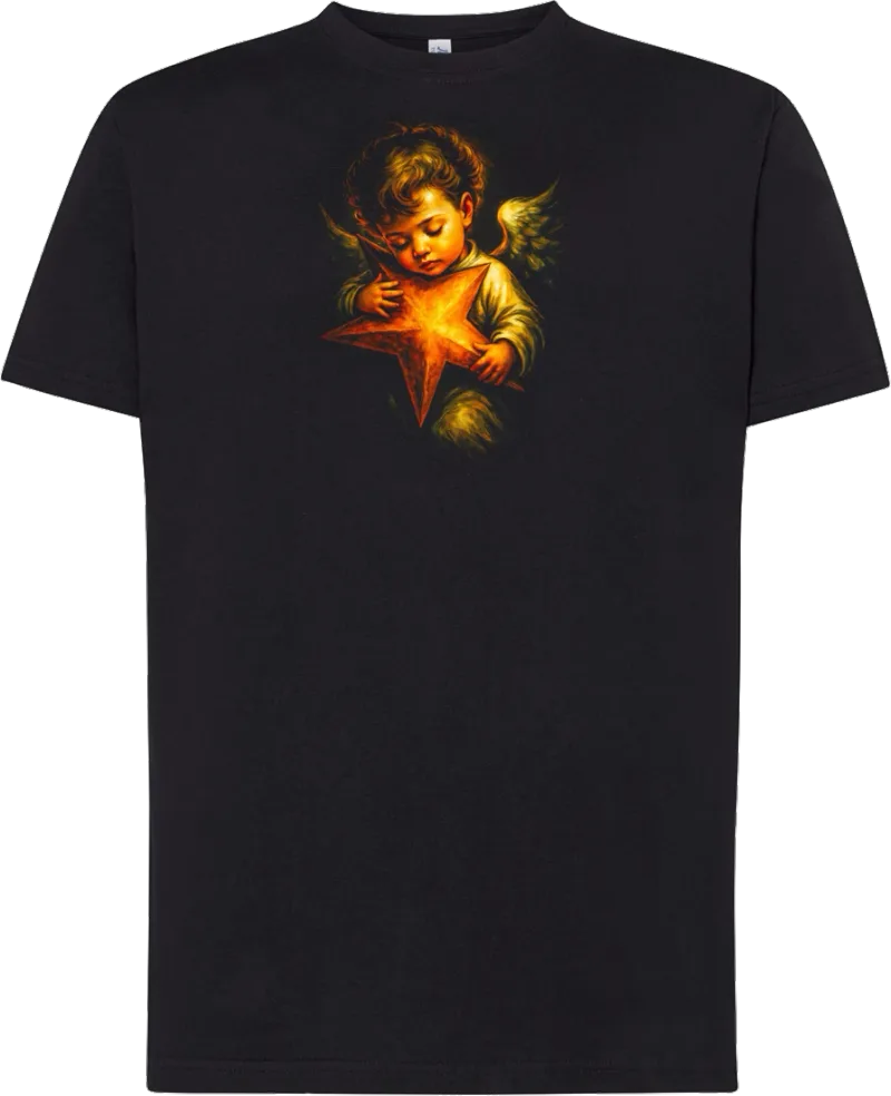 Star Cherub — koszulka bawełniana 190g własny nadruk — v_czarny