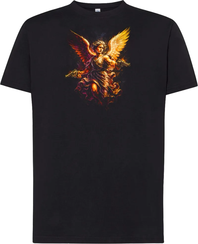 Gun Angel — koszulka bawełniana 190g własny nadruk — v_czarny