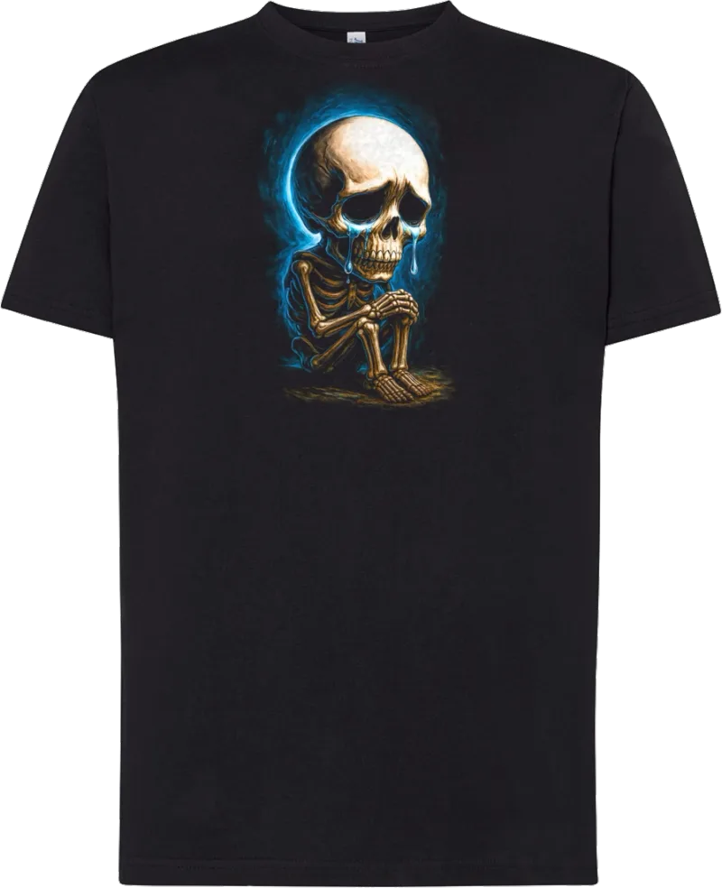 Crying Skeleton — koszulka bawełniana 190g własny nadruk — v_czarny