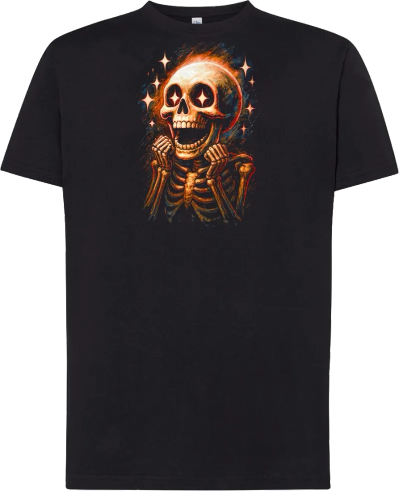 Wow Skeleton — koszulka bawełniana 190g własny nadruk — v_czarny