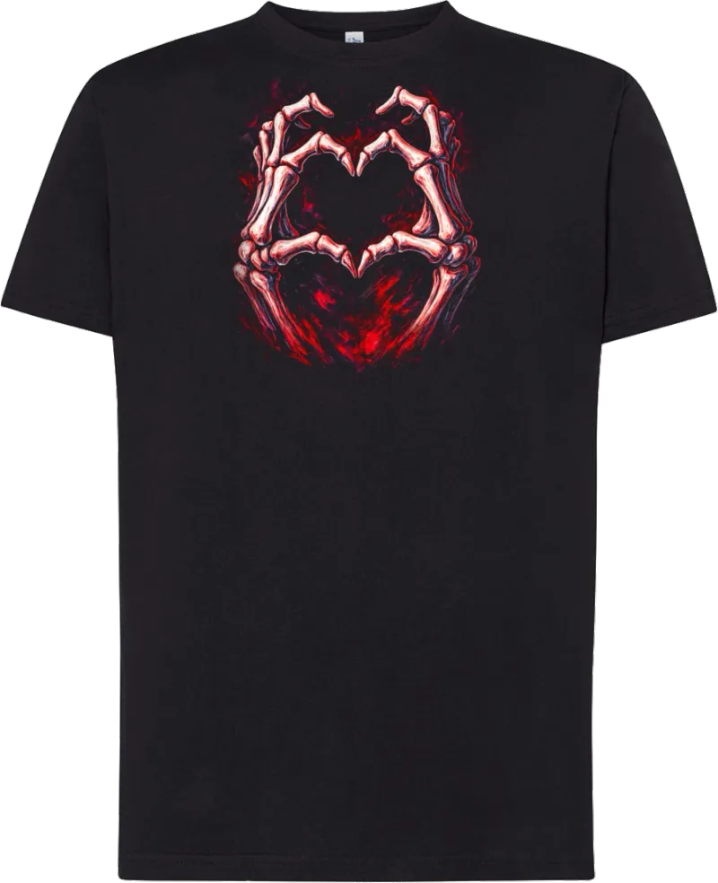 Bone Heart — koszulka bawełniana 190g własny nadruk — v_czarny