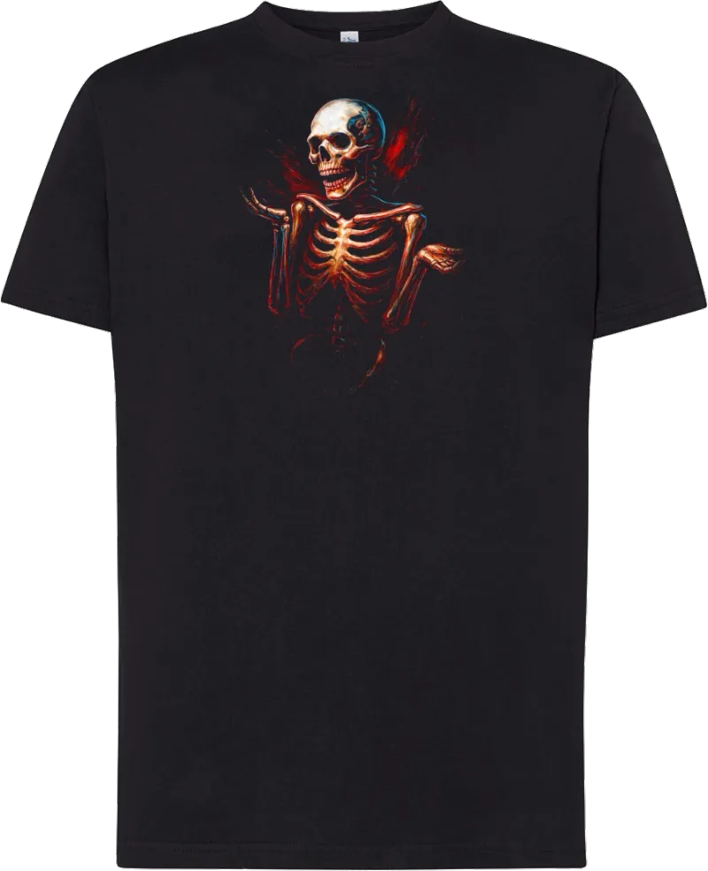 Shrug Skeleton — koszulka bawełniana 190g własny nadruk — v_czarny