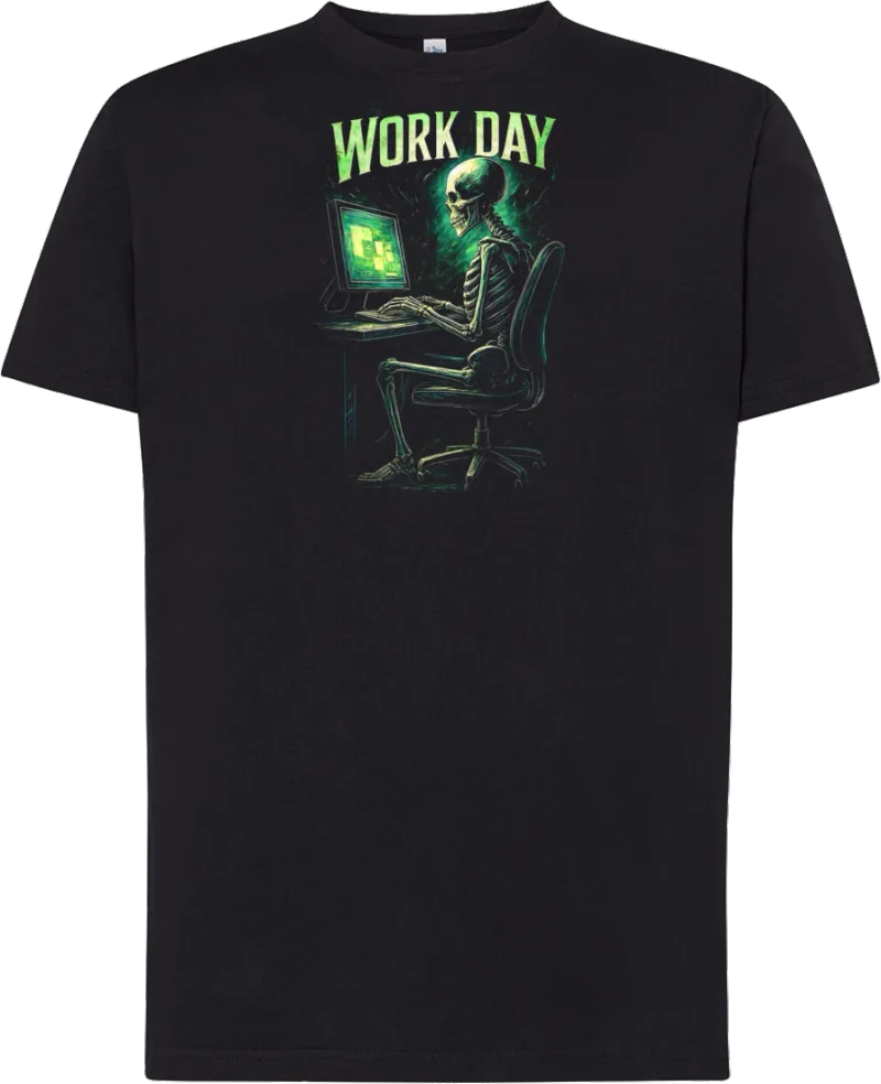 Work Day — koszulka bawełniana 190g własny nadruk — v_czarny