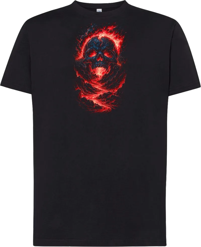 Red Skull Smoke — koszulka bawełniana 190g własny nadruk — v_czarny